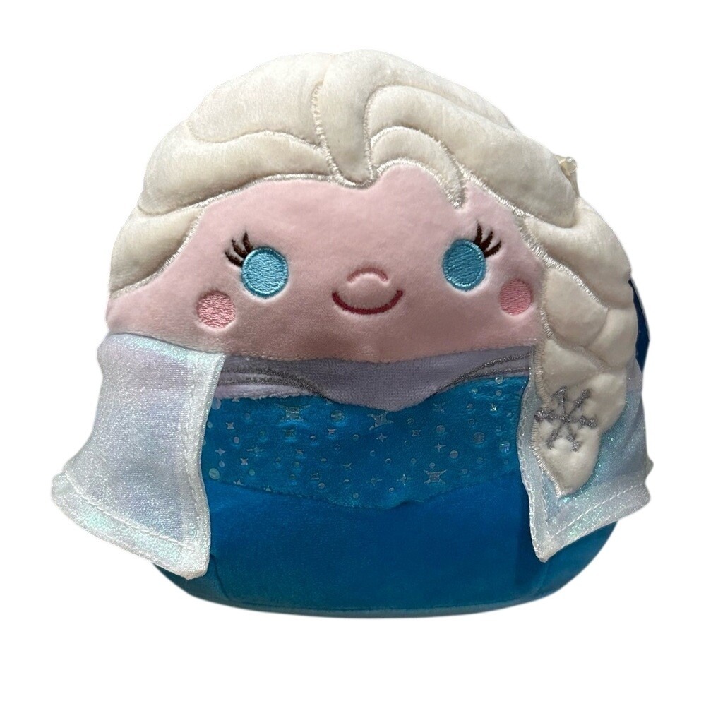 Squishmallows Elsa Plush Toy Kids 7 Inch Blue Disney Frozen Collectible
